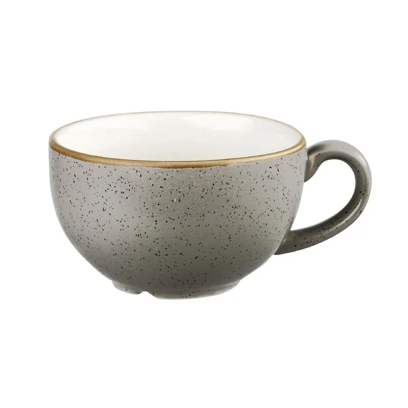 Churchill Stonecast Grey Cappuccino cappuccino kopje 34 cl pak van 12 Hete Deal