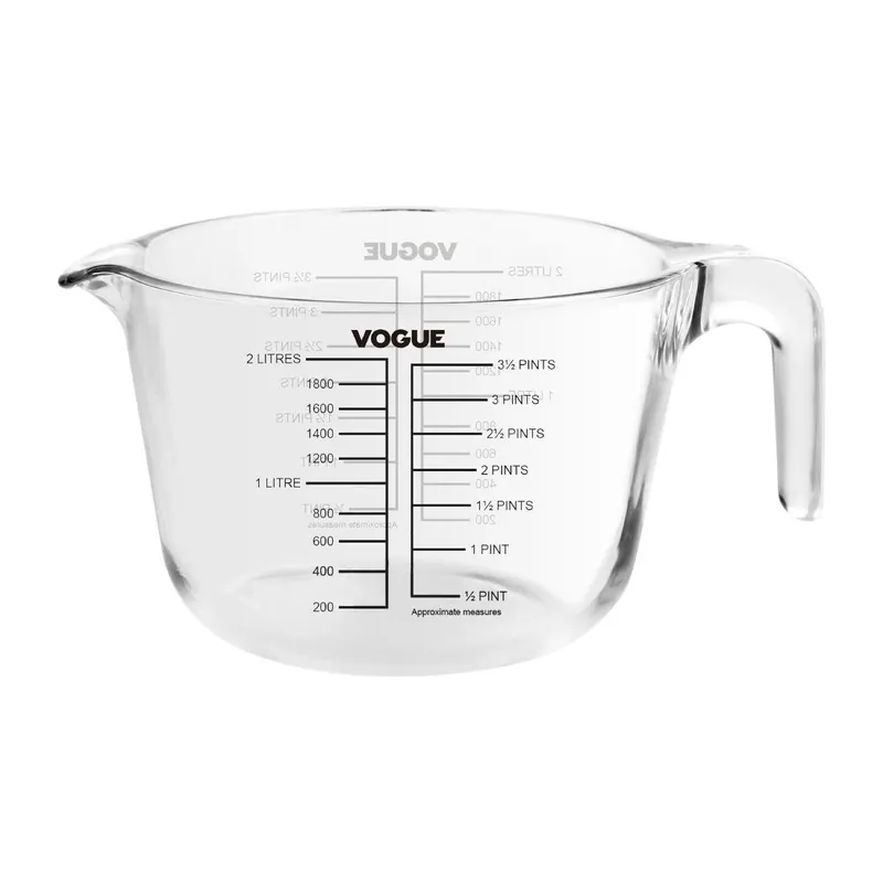 Tijdelijk Beschikbaar Vogue glazen maatkan 2000ml