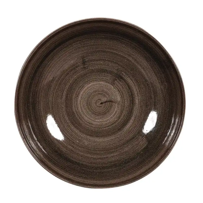 Churchill Stonecast Patina Black coupe borden 217mm (Pak van 12) Speciale Aanbieding