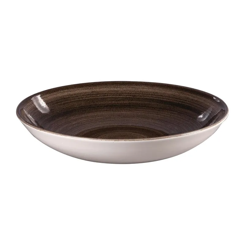 Churchill Stonecast Patina Black coupe schalen 248mm (Pak van 12) Dagaanbieding