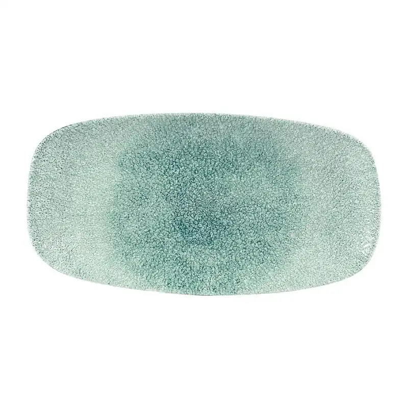 Churchill Raku Jade Green chefs ovaal bord 29.8 x 15.2 cm pak van 12 Actieprijs