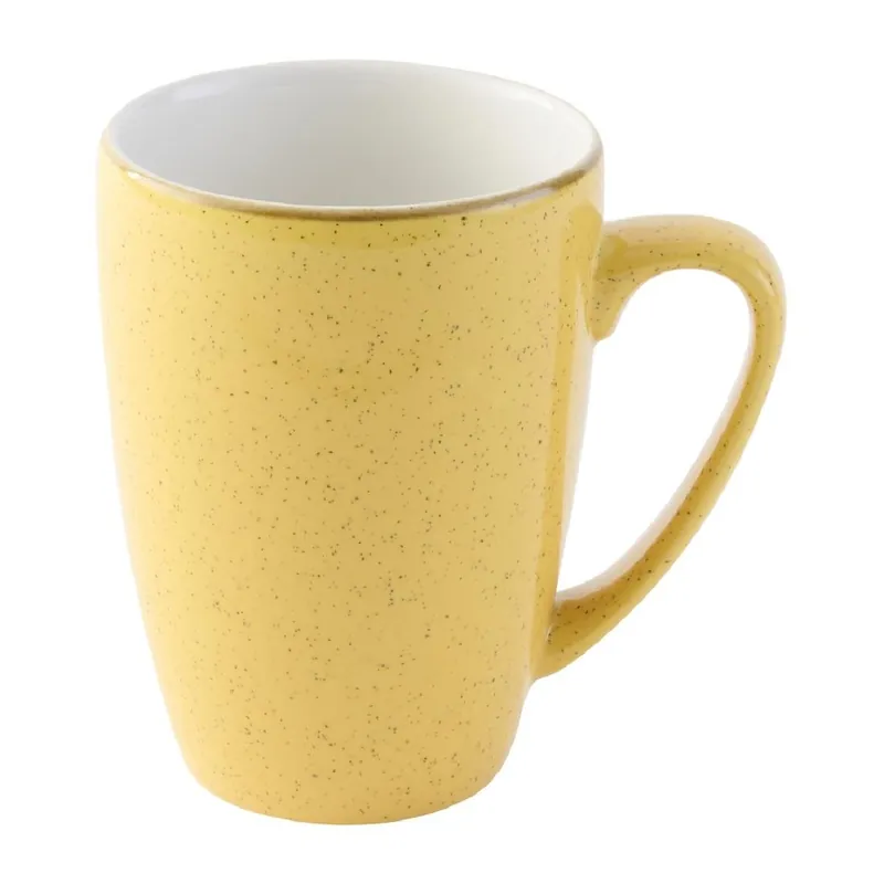 Churchill Stonecast Mustard mok 340 ml pak van 12 Aanbieding