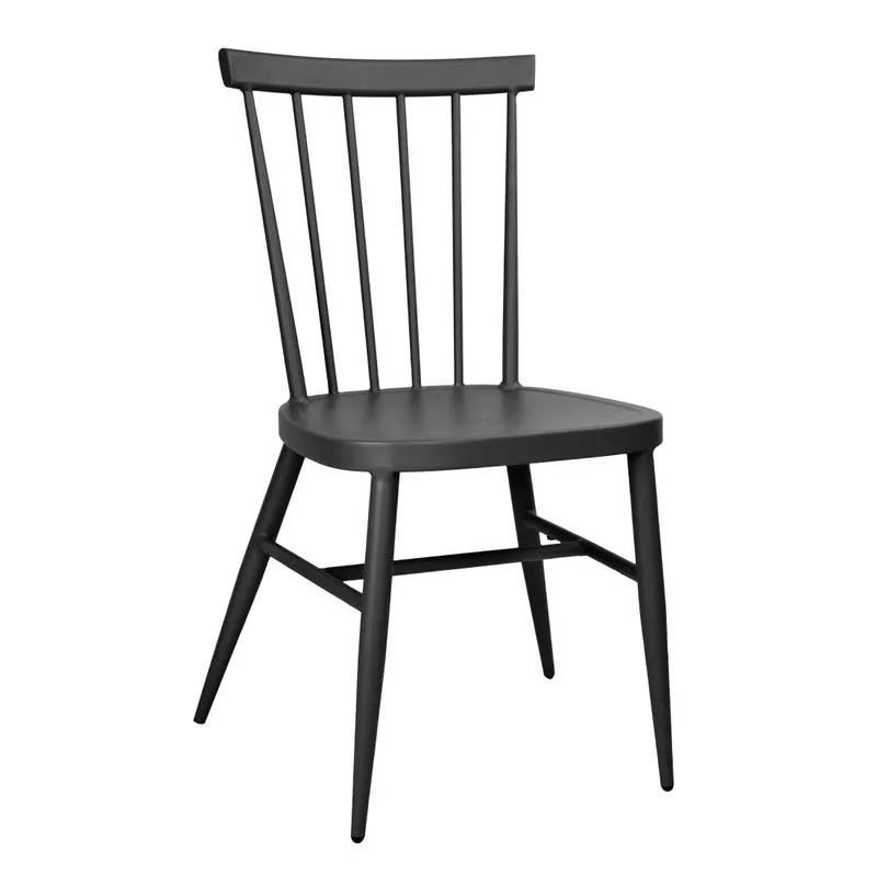 Merkproduct Bolero windsor aluminium zwarte stoelen (4 stuks)