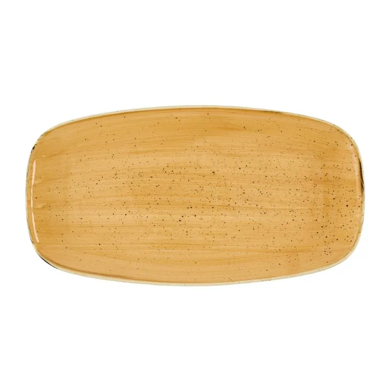 Churchill Stonecast Tangerine Chefs' Oblong No. 4 mokken (Pak van 6) Actieprijs