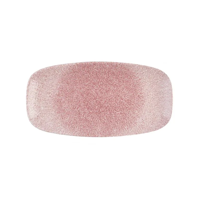 Churchill Raku Pink Quartz chefs ovaal bord 29.8 x 15.2 cm pak van 12 Alleen Vandaag