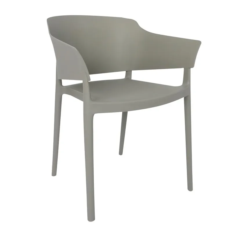 Beperkt Aanbod Bolero Lorenzo caféstoelen middengrijs (pak van 2)