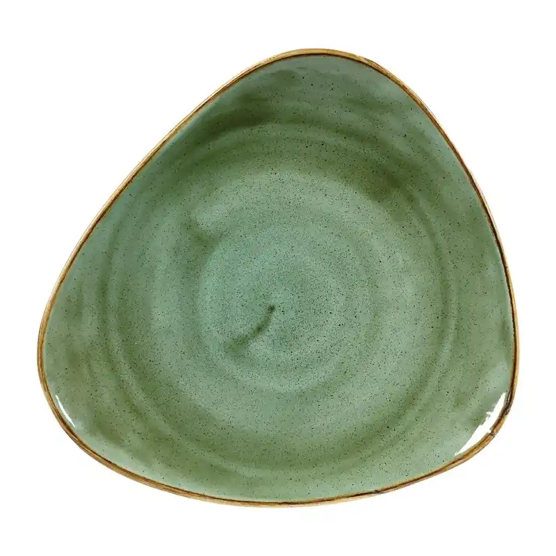 Churchill Stonecast Samphire Green Lotus bord 30.5 cm pak van 6 Beperkt Aanbod
