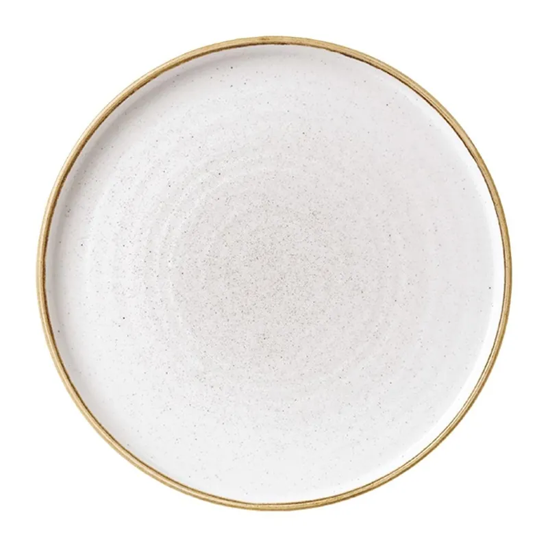Voordeelprijs Churchill Stonecast Barley White bord met opstaande rand 22 cm pak van 6