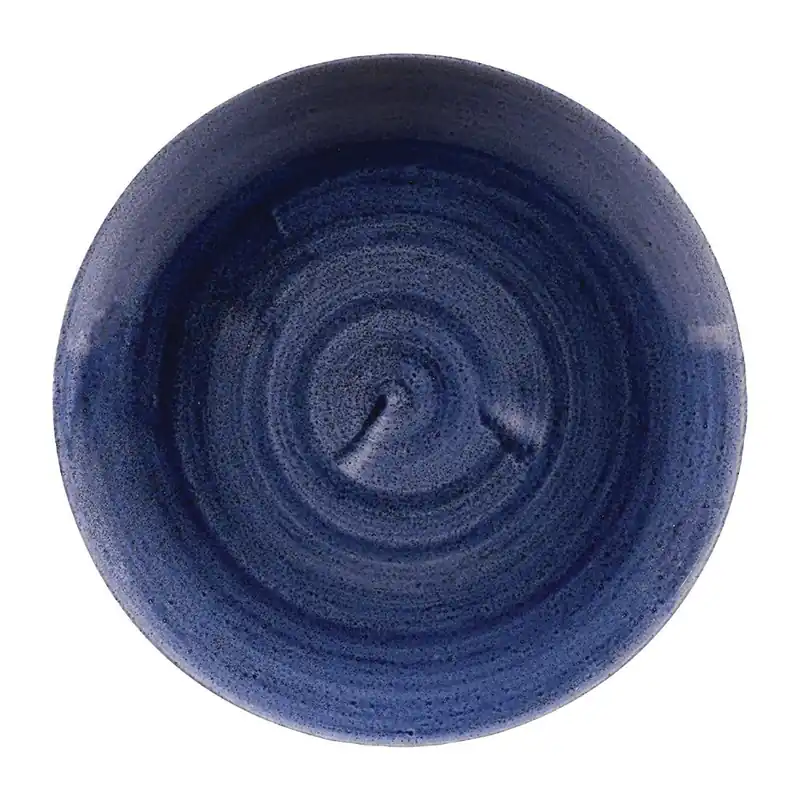 Hoge Kwaliteit Churchill Stonecast Patina Cobalt Blue Evolve coupe bord 22 cm pak van 12