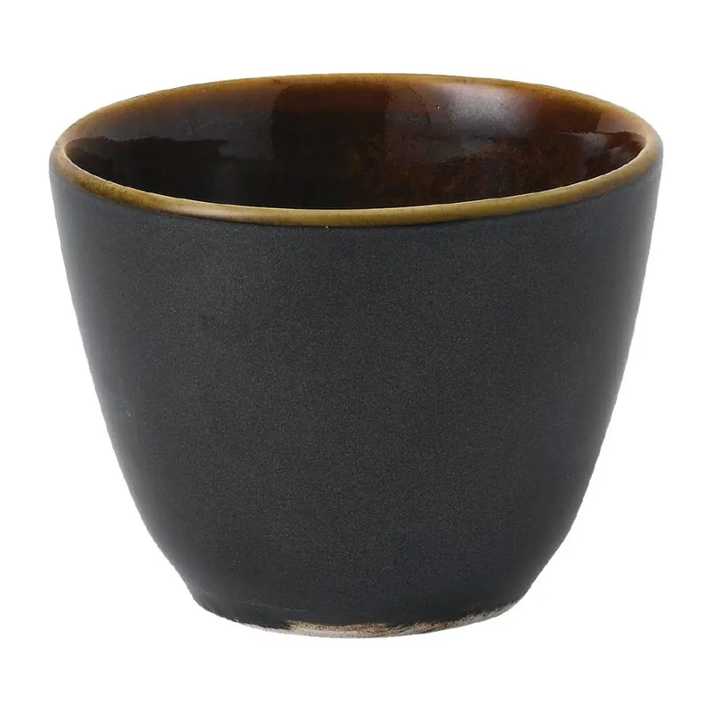 Hoge Kwaliteit Churchill Super Vitrified Nourish Black Onyx Two Tone mokken 291ml (Pak van 12)