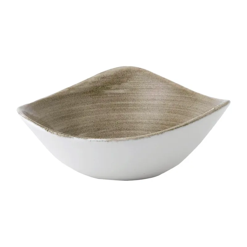 Betrouwbaar Churchill Stonecast Patina Antique Taupe Lotus kom 17.8 cm pak van 12