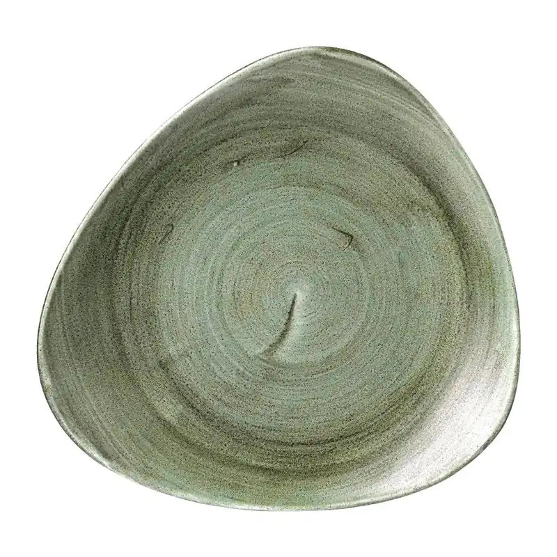 Hoge Kwaliteit Churchill Stonecast Patina Burnished Green Lotus bord 25.4 cm pak van 12