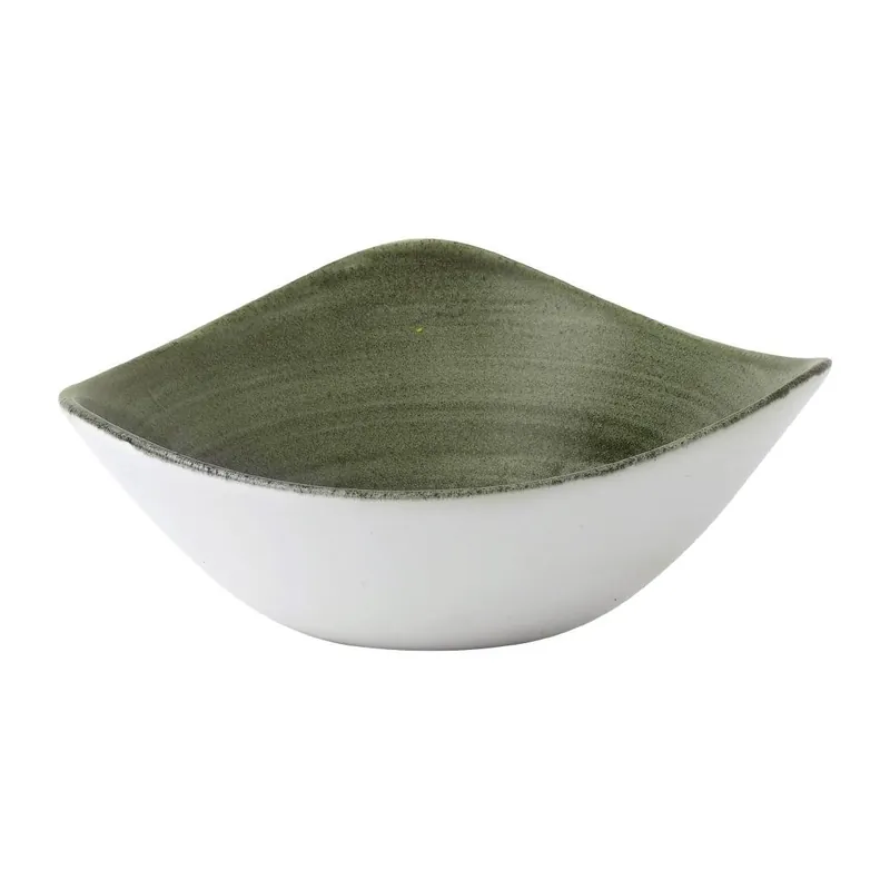 Weekendaanbieding Churchill Stonecast Patina Burnished Green Lotus kom 17.8 cm pak van 12