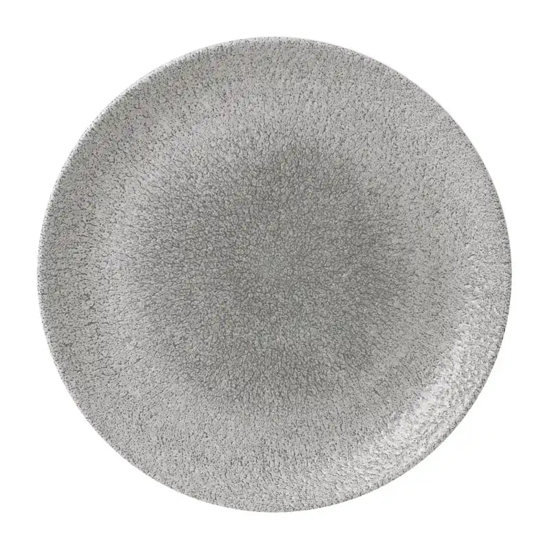 Hoge Kwaliteit Churchill Raku Jasper Grey Evolve coupe bord 28.6 cm pak van 12
