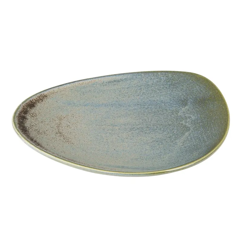 Must-Have Olympia Ember blauwe driehoekige borden 250 mm (pak van 6)