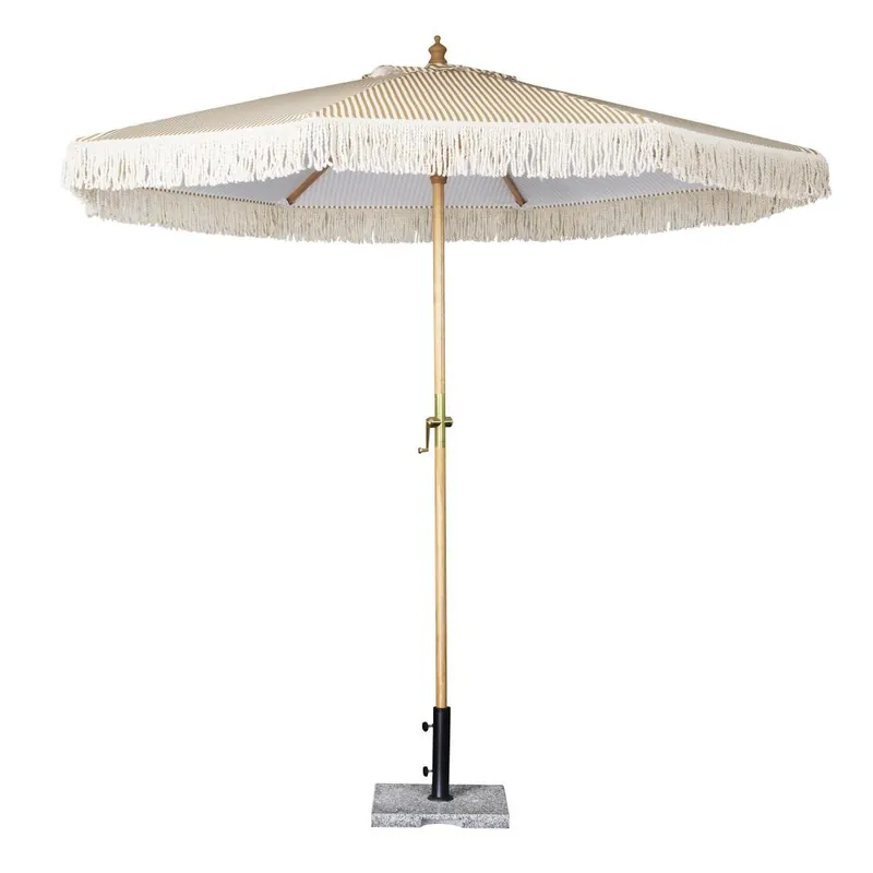 Bolero sicilië ronde gestreepte parasol met een diameter van 2 meter Lage Prijs