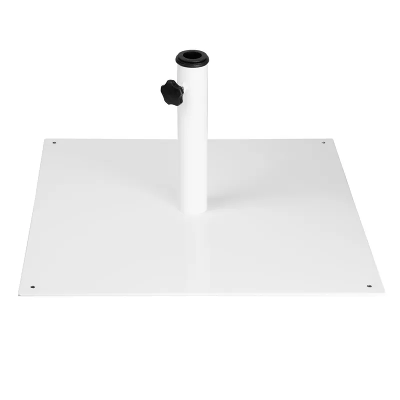 Bolero platte metalen parasolvoet wit - 18kg Actieprijs