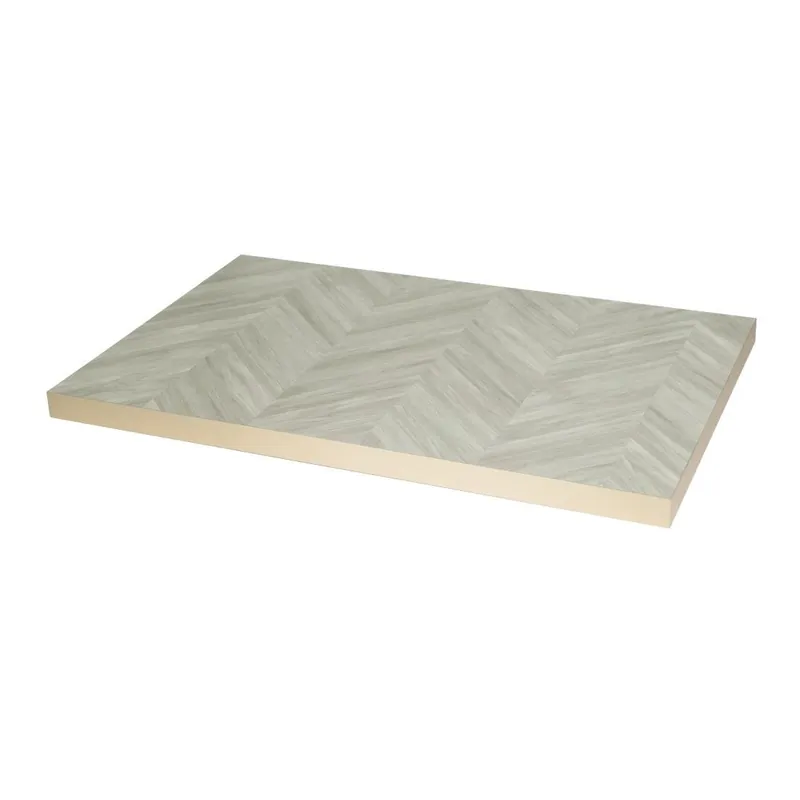Bolero rechthoekig tafelblad chevron-ontwerp 1100 mm x 700 mm Gereduceerde Prijs