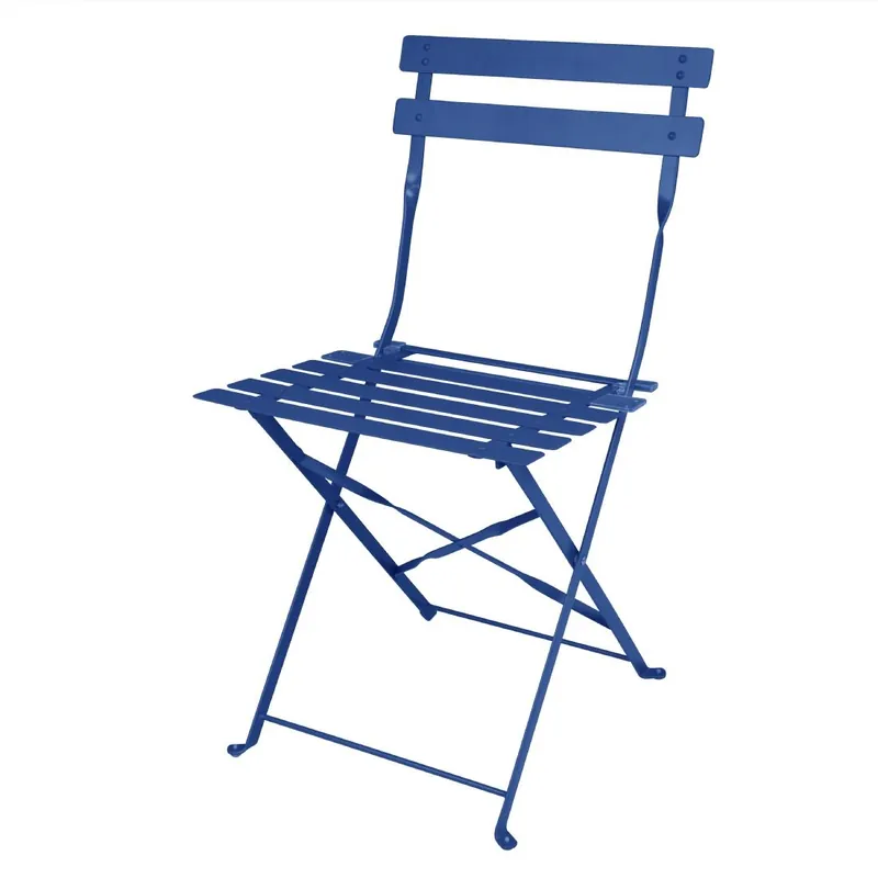 Bolero perth pavement style klapstoelen donker marineblauw (pak van 2) Beperkte Voorraad