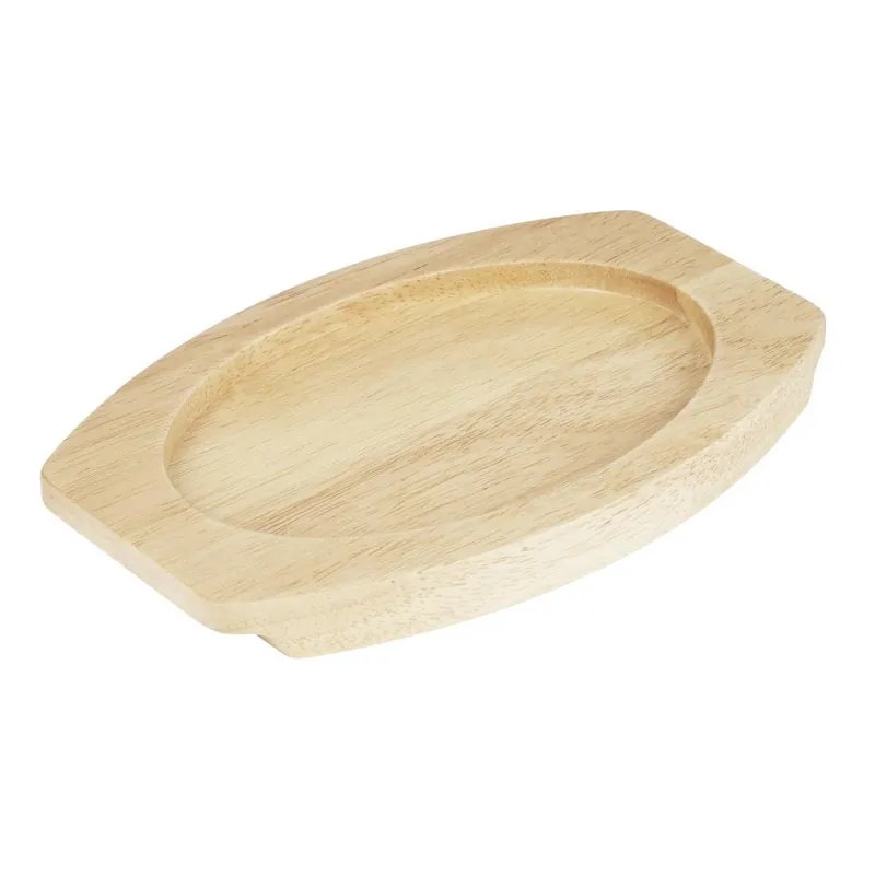 Must-Have Olympia Hevea bord voor gietijzeren ovale orenschotel 230x135mm voor fw818