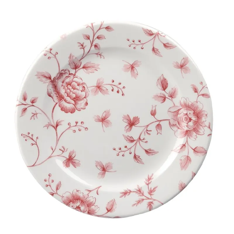 Churchill Rose Chintz Cranberry bord 16.5 cm pak van 6 Nieuw