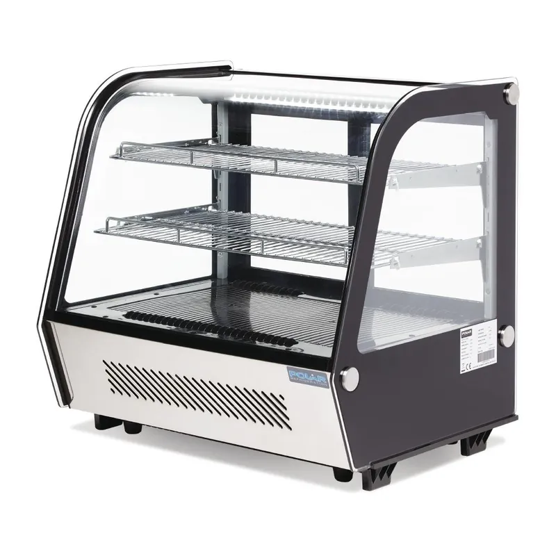 Fabrieksprijs Polar G-Series Energiezuinige Aanrecht Voedsel Display Koelkast Zwart 120Ltr