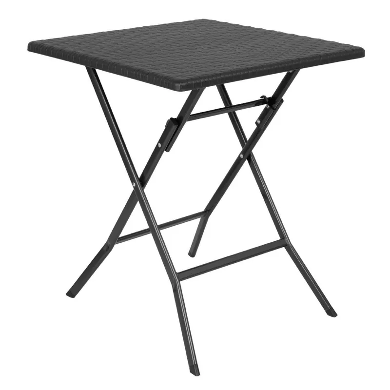 Bolero vierkante inklapbare tafel zwart 620mm Actieprijs