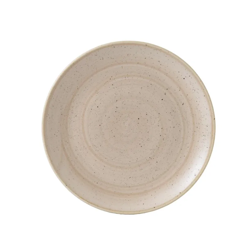 Churchill Stonecast Nutmeg Cream Evolve coupe bord 28.6 cm pak van 12 Bestel Nu