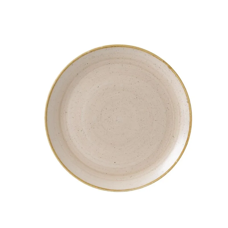 Churchill Stonecast Nutmeg Cream coupe bord 32.4 cm pak van 6 Flitsaanbieding