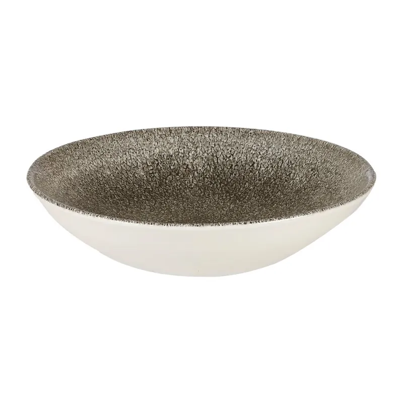 Rechtstreeks Van De Fabrikant Churchill Raku Quartz Black Evolve coupe kom 18.4 cm pak van 12