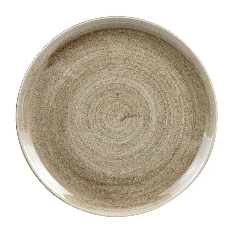 Lage Kosten Churchill Stonecast Patina Antique Taupe Coupe Evolve coupe bord 32.4 cm pak van 6