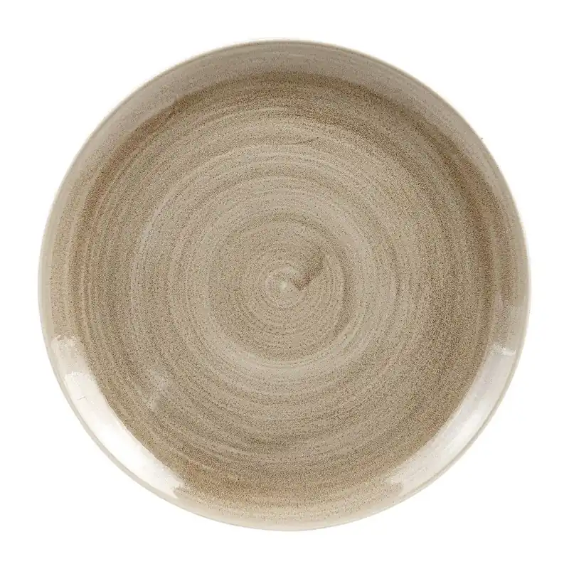 Churchill Stonecast Patina Antique Taupe Coupe Evolve coupe bord 32.4 cm pak van 10 Favoriet