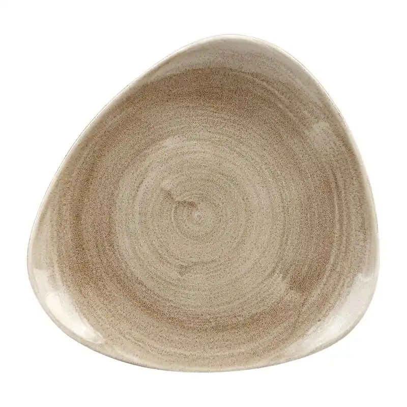 Express Levering Churchill Stonecast Patina Antique Taupe Lotus bord 22.9 cm pak van 12