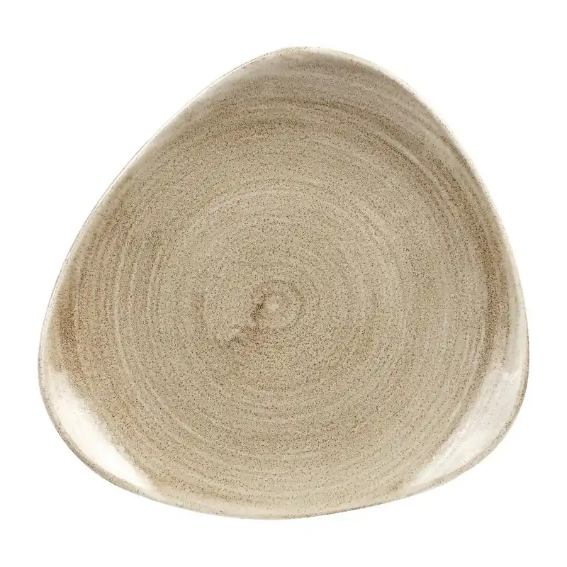 Churchill Stonecast Patina Antique Taupe Lotus bord 19.7 cm pak van 12 Superprijs