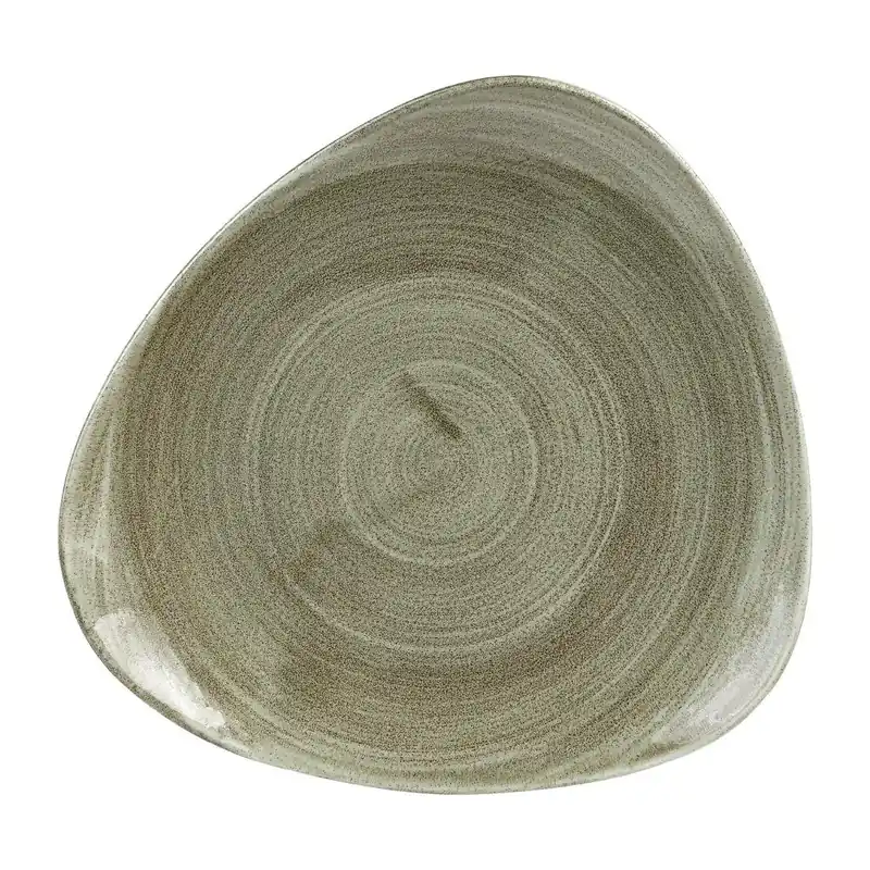 Gecertificeerd Churchill Stonecast Patina Burnished Green Lotus bord 22.9 cm pak van 12