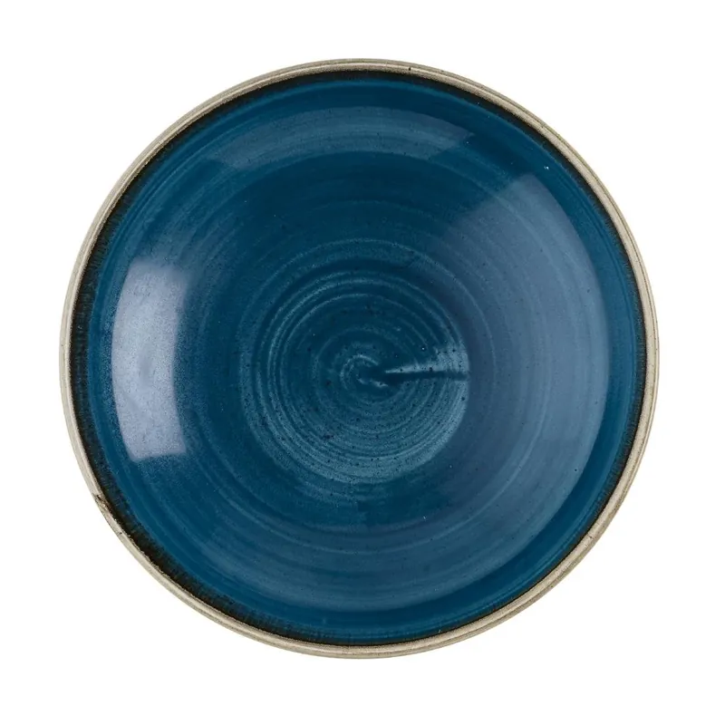 Goedkoop Churchill Stonecast Java Blue coupe kom 18.4 cm pak van 12