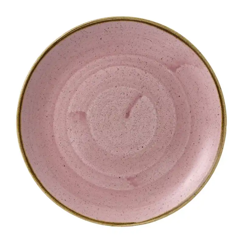 Churchill Stonecast Petal Pink Evolve coupe bord 27 cm pak van 12 Direct Beschikbaar