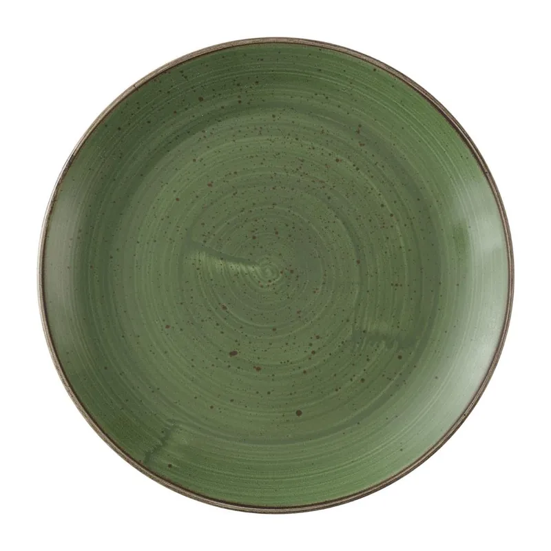 Gratis Retour Churchill Stonecast Sage Green coupe borden 254mm (Pak van 12)