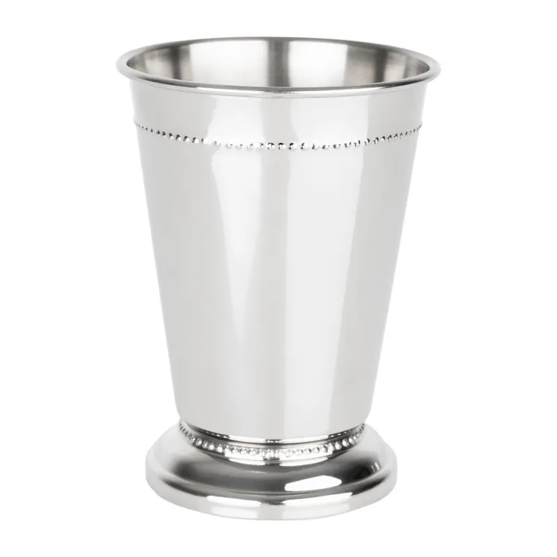 Flitsaanbieding Olympia barware geborduurde julep beker roestvrij staal 370ml