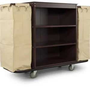 Beperkt Aanbod Roomservicetrolley - 2 waszakken - 1420x450x(h)1120mm