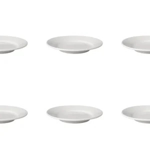 Actieprijs Bord brede rand Budgetline 18 cm Wit Porselein