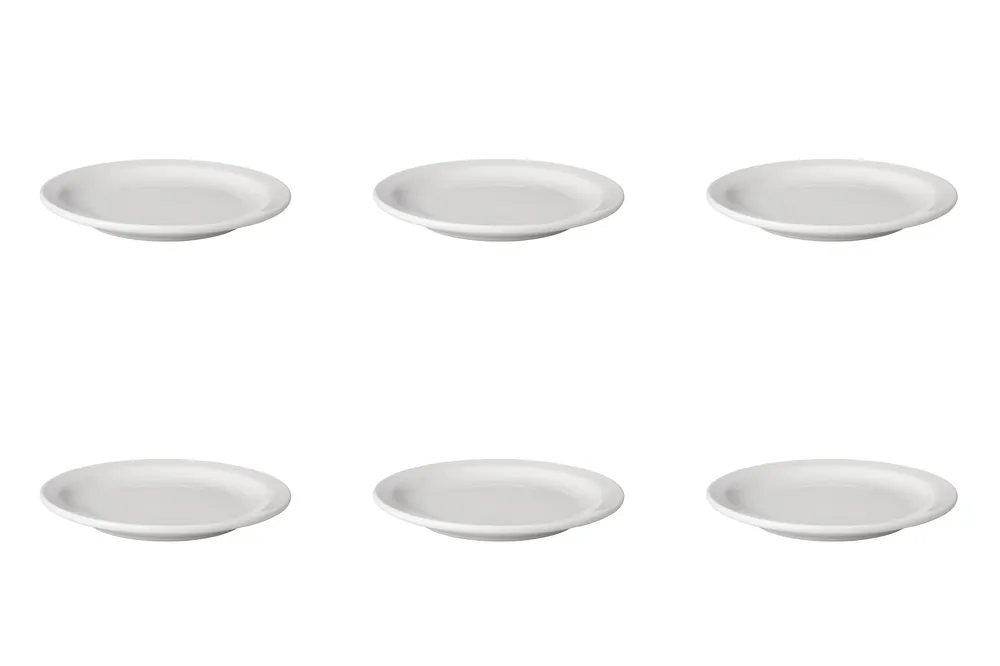 Lage Kosten Bord smalle rand Budgetline 16 cm Wit Porselein