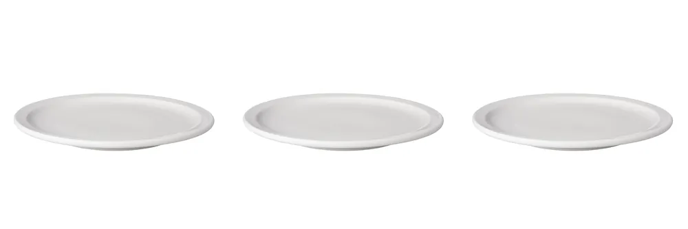 Bord smalle rand Budgetline 24 cm Wit Porselein Veilige Betaling