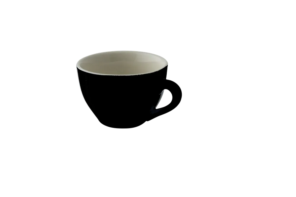 Lage Prijs Cappuccinokop Colors 18 cl Zwart Porselein