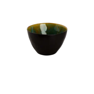 Must-Have Schaal Lotus 15 cm 1 l Turquoise Zwart Stoneware