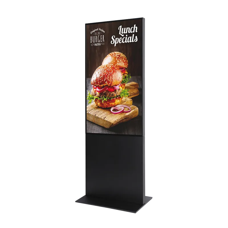 Digitale Smart Line Totem Met 55" Samsung Scherm Zwart Snelle Levering