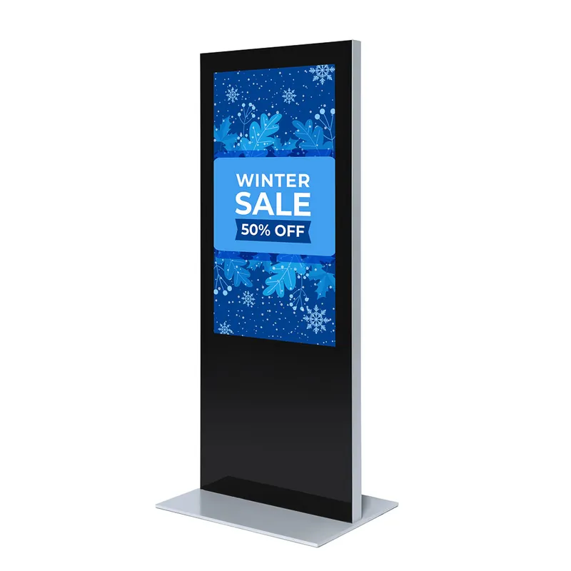 Digitale Totem Slim Met 65" Samsung Scherm en Touchfolie Tijdelijk Beschikbaar