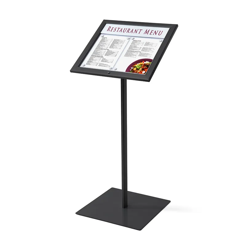 Snelle Levering Menustandaard Vergrendelbaar Zonder Verlichting 2x A4