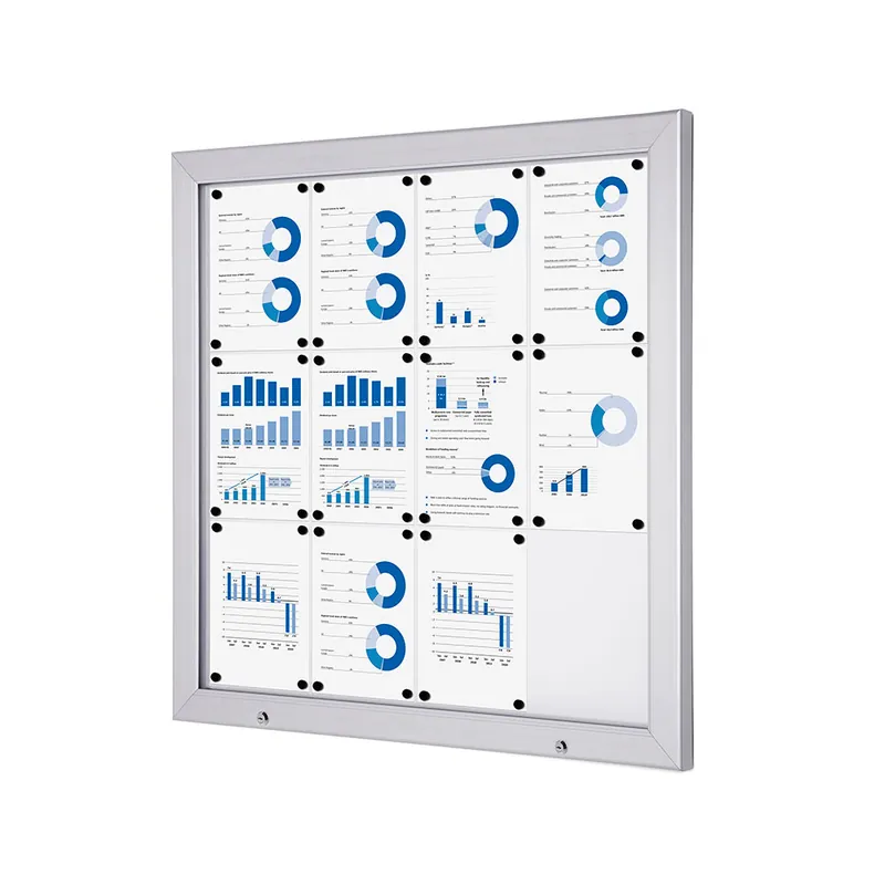 Vergrendelbaar Notitiebord Outdoor Alpha SCA 12 x A4 Speciale Aanbieding