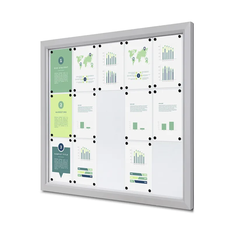 Outdoor Vergrendelbaar Notitiebord Slim 15 x A4 Korting